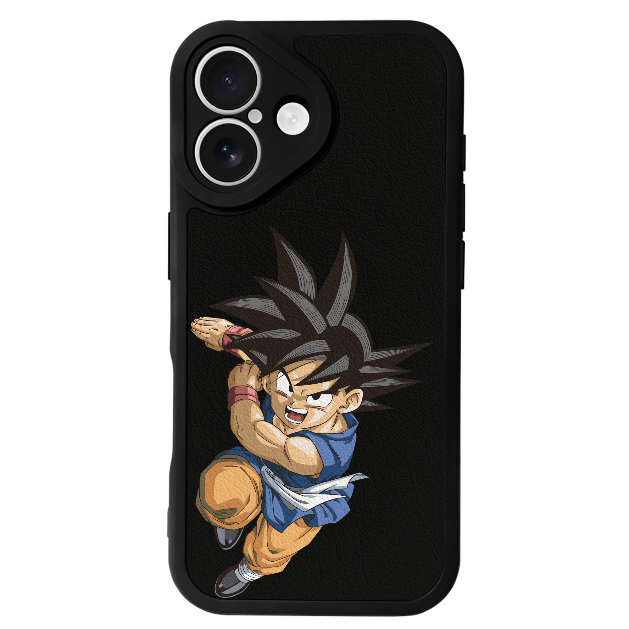 （画像用） ドラゴンボール 孫悟空（そん ごくう）Son Goku カカロット DRAGON BALL Kakarotto 【iPhone 16シリーズ対応】シリコンスマホケース（レザー調） 材質：シリコン